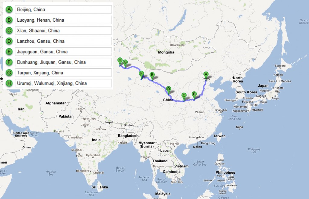 China Tour Map Alan And Metok